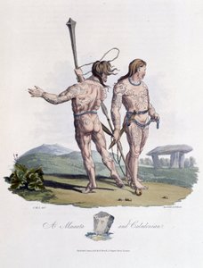Maxata a Caledonian s malovaným tělem - v „“ Keltech a Gótech, zvycích obyvatel Britských ostrovů z počátku 6. století a národů Gótů na západním pobřeží Baltského moře””, S.R. Meyrick a Ch. Kovář od English School