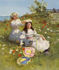 May Queen (barevná litografie) od English School