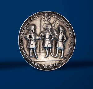 Medaile připomínající korunovační slavnosti Williama a Mary v Amsterdamu, 1869 (stříbrná) (reverzní strana 419671)