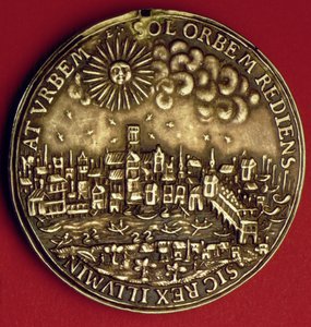 Medaile připomínající návrat Karla I. (1600-49) do City of London po skotské korunovaci, 1633 (kov) od English School
