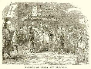 Setkání Henryho a Eleanor od English School