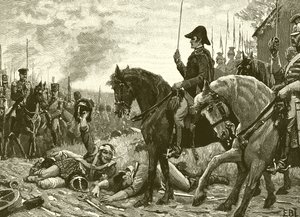 Setkání Wellingtona a Bluchera po bitvě u Waterloo
