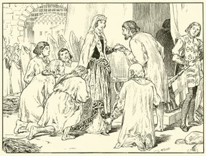 Muži z Calais (inkoust na papíře) od English School