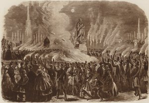 Mendelssohnův festival, pochodový průvod, 1860 od English School