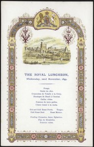 Menu pro Royal Luncheon od English School