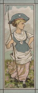 Ilustrace menu: Švýcarsko (barevná litografie) od English School