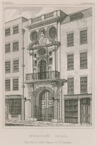 Mercers Hall, Cheapside, Londýn od English School