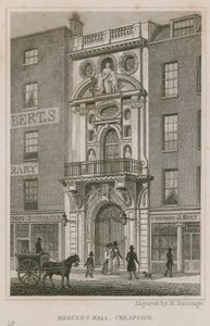 Mercers Hall, Cheapside, Londýn od English School