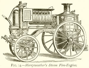 Merryweathers Steam Fire-Engine od English School
