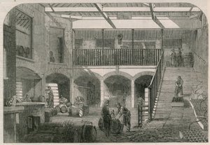 Vinotéky Messrs Gilbeys v Titchfield Street od English School