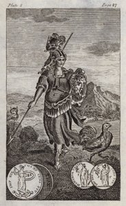 Minerva nebo Pallas (rytina) od English School