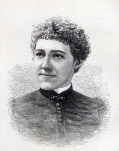 Slečna Charlotte Robinson, domácí umělecká dekoratérka Jejího Veličenstva, 1887 od English School