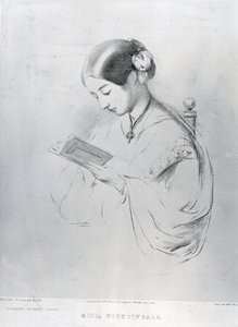 Slečna Florence Nightingaleová (1820-1910) 1854 od English School