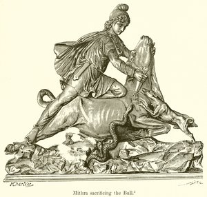 Mithra obětující býka od English School