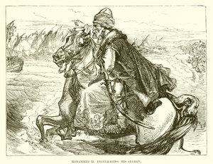 Mohamed II povzbuzuje své námořníky od English School