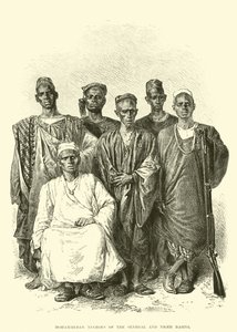 Mohamedánští černoši z povodí Senegalu a Nigeru (rytina) od English School