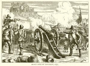Monks Siege of Tantallon, 1651 od English School