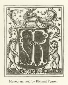 Monogram použitý Richardem Pynsonem od English School