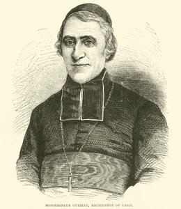 Monseigneur Guibert, arcibiskup Paříže, květen 1871 od English School