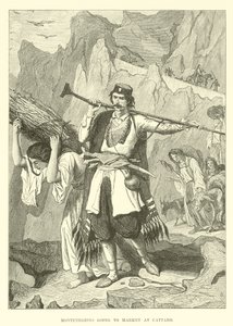 Černohorci jdou na trh v Cattaro od English School