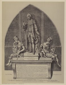 Památník Williama Beckforda, dvakrát primátora Londýna, John Francis Moore, Guildhall, City of London od English School