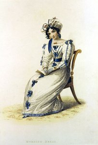 Ranní šaty, módní talíř z Ackermann
