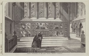 Mozaiková výzdoba v Lady Chapel, Chester Cathedral (rytina) od English School