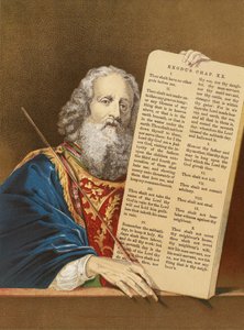 Mojžíš s tabulkami zákona od English School