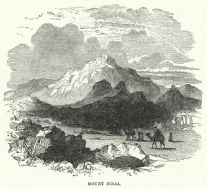 Mount Sinai (rytina) od English School
