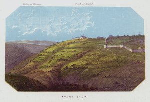 Mount Sion (barevné lito) od English School