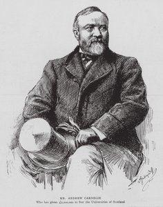 Pan Andrew Carnegie (litografie) od English School