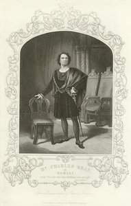 Pan Charles Kean jako Hamlet, Hamlet, dějství III, scéna II od English School