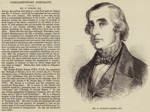 Mr G Poulett Scrope, MP (rytina) od English School
