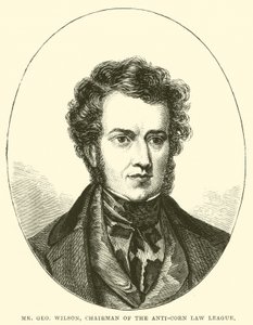 Pan George Wilson, předseda Ligy proti kukuřičnému zákonu (rytina) od English School