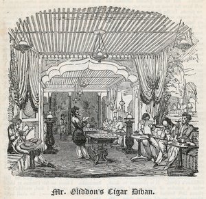 Mr Gliddons Cigar Divan, King Street, Covent Garden od English School