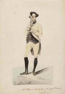 Pan Matthews jako Caleb Quotem ve Wags of Windsor, York, kolem roku 1820 od English School
