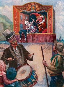 Mr. Punch am Strand von English School