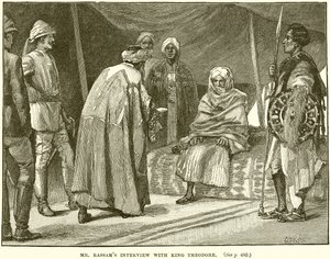 Pan Rassams Rozhovor s králem Theodorem od English School