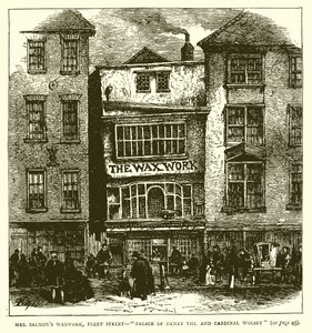 Mr. Salmons Waxwork, Fleet Street – Palác Jindřicha VIII. a kardinál Wolsey od English School