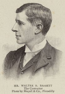 Pan Walter B Bassett (rytina) od English School