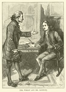 Pan Wesley a pan Causton (rytina) od English School
