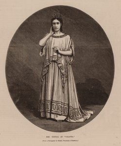 Paní Kendalová jako "Galatea" (rytina) od English School