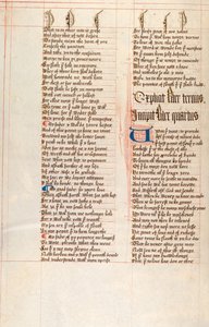 Ms326 f66v, Confessio Amantis od Johna Gowera (pero a inkoust na pergamenu) od English School