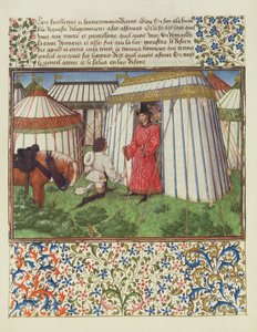 Paní 2597 Desire klečí před Honor a prosí o pomoc Heart, faksimilové vydání Livre du Coeur dAmours Espris od Rene dAnjou od English School