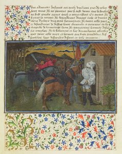 Paní 2597 Srdce, touha a štědrost, pozdě večer, před Hermits Cell, faksimile vydání Livre du Coeur dAmours Espris od Rene dAnjou od English School