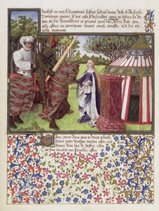 Paní 2597 Srdce a touha s nadějí v jeho domě, faksimilní vydání Livre du Coeur dAmours Espris od Rene dAnjou od English School