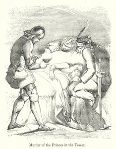 Vražda princů v Toweru (rytina) od English School