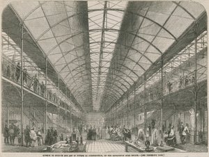 Muzeum vědy a umění v průběhu výstavby, na Kensington Gore Estate od English School