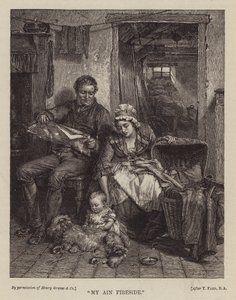 "My Ain Fireside" (rytina) od English School