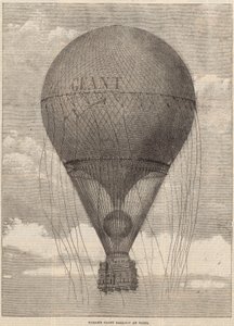 Nadarův obří balón v Paříži od English School